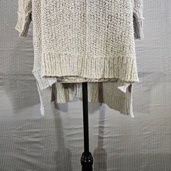 Free People Oversized Cozy Cat Chunky Pullover Knit Sweater XS Slouchy Boxy Boho - Picture 2 of 13